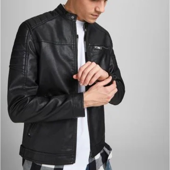 NWT Jack & Jones Biker Jacket - Picture 2 of 4